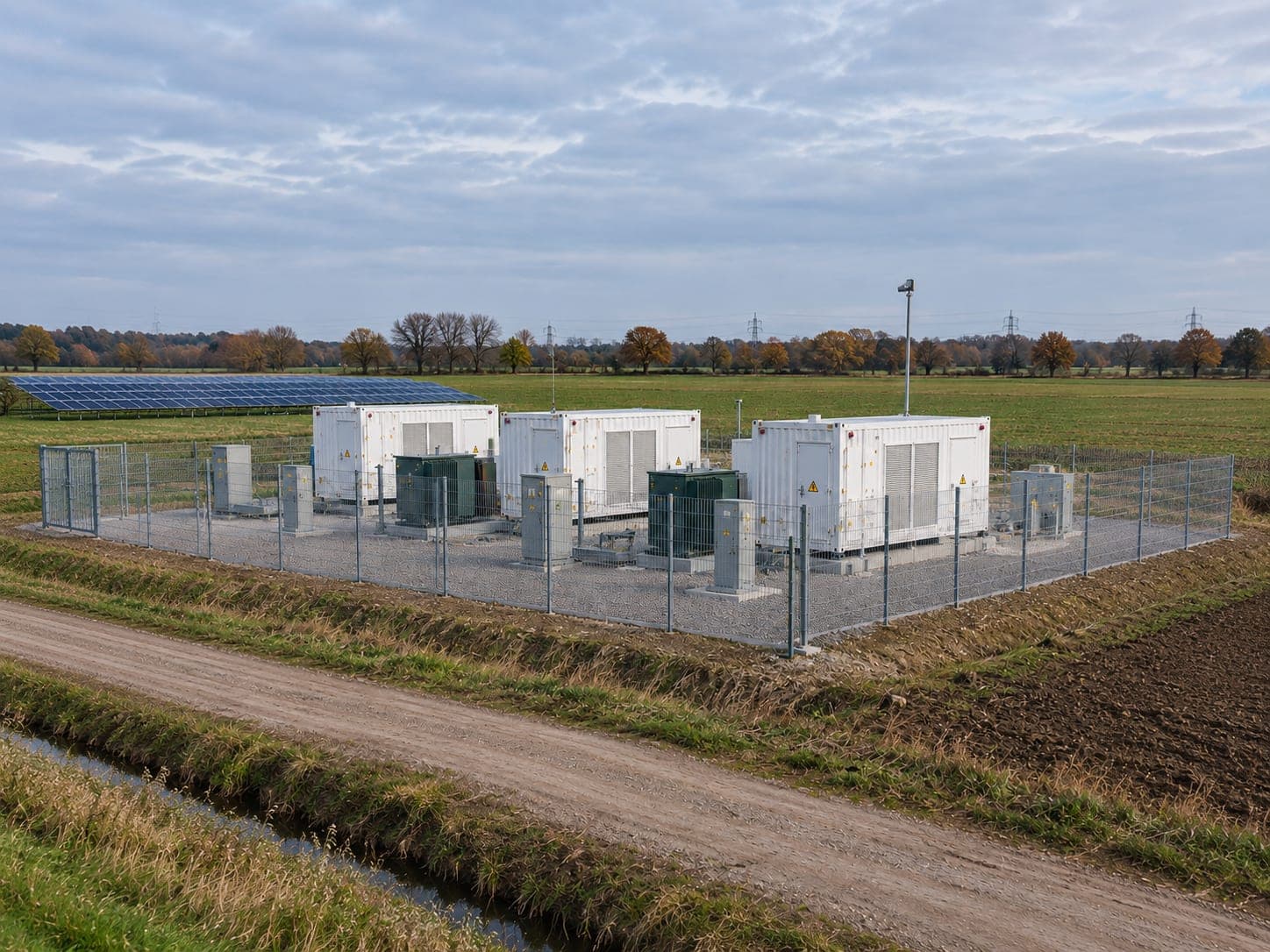 Batteriespeicher Warringholz — KI-generierte Visualisierung